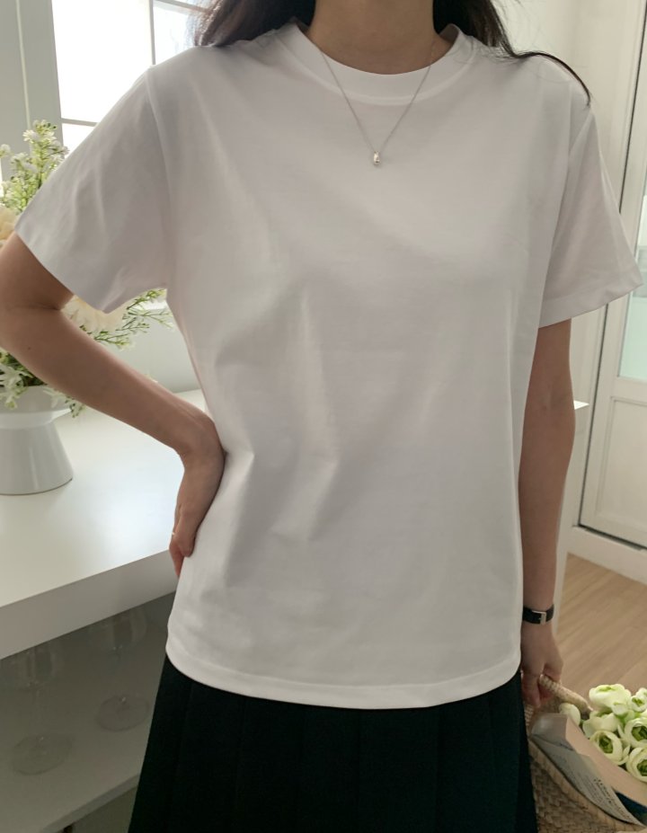 Allu - Korean Women Fashion - #womensfashion - Silket Urban Short Sleeve Tee - 8