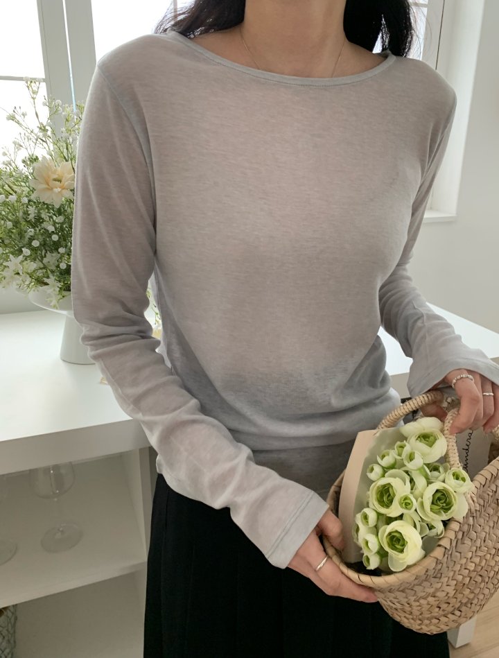 Allu - Korean Women Fashion - #womensfashion - Tencel Huraise Tee - 5