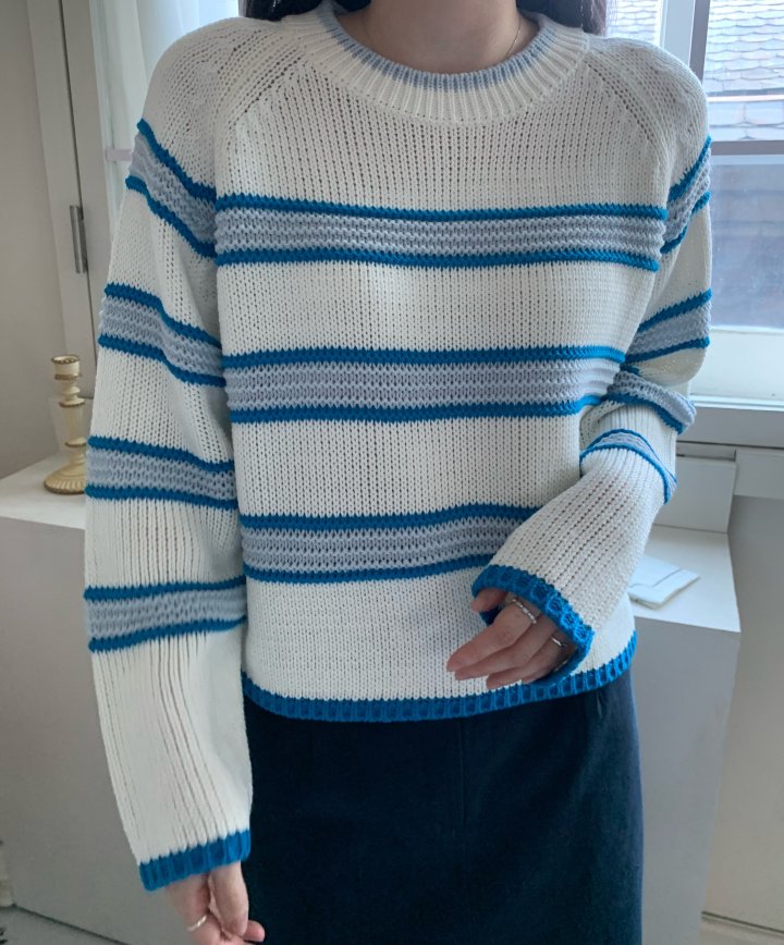 Allu - Korean Women Fashion - #womensfashion - Pure Stripe Knit - 3