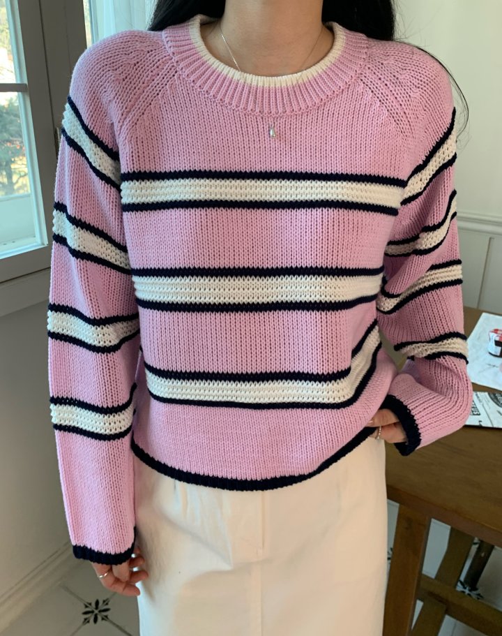 Allu - Korean Women Fashion - #womensfashion - Pure Stripe Knit - 7