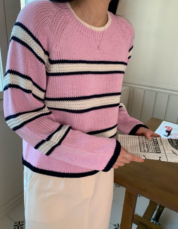 Allu - Korean Women Fashion - #womensfashion - Pure Stripe Knit - 9