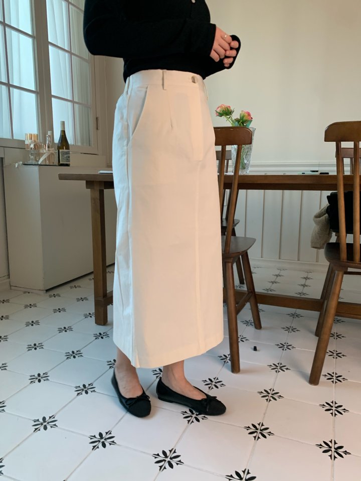 Allu - Korean Women Fashion - #womensfashion - Cotton Bio H-Line Skirt