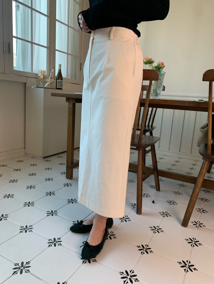 Allu - Korean Women Fashion - #womensfashion - Cotton Bio H-Line Skirt - 3