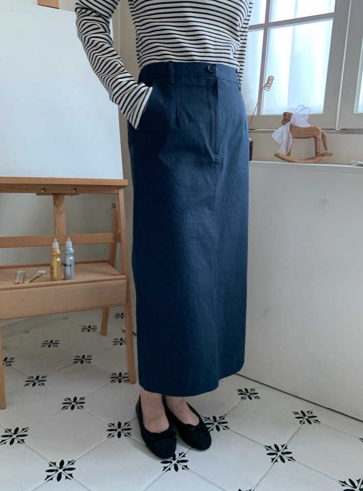 Allu - Korean Women Fashion - #womensfashion - Cotton Bio H-Line Skirt - 5
