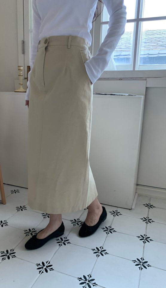 Allu - Korean Women Fashion - #womensfashion - Cotton Bio H-Line Skirt - 9