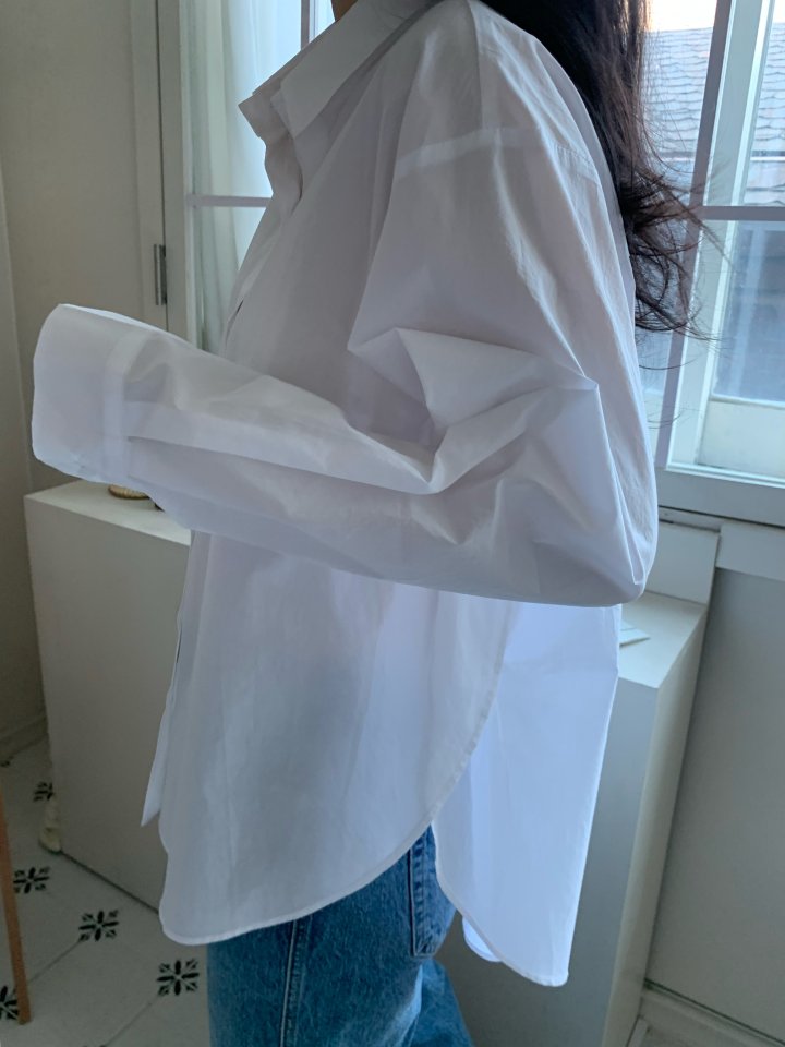 Allu - Korean Women Fashion - #womensfashion - Spring Double Slit Shirt - 8