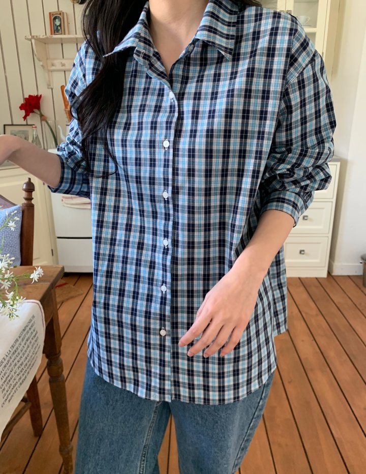Allu - Korean Women Fashion - #womensfashion - Paul Check Shirt - 12