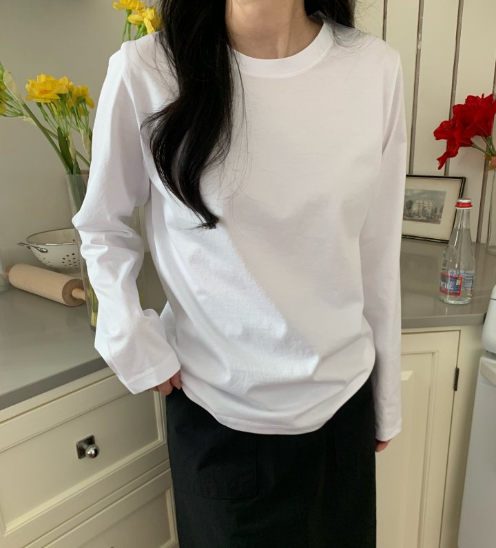 Allu - Korean Women Fashion - #womensfashion - All-Day Silket Long Sleeve Tee - 8