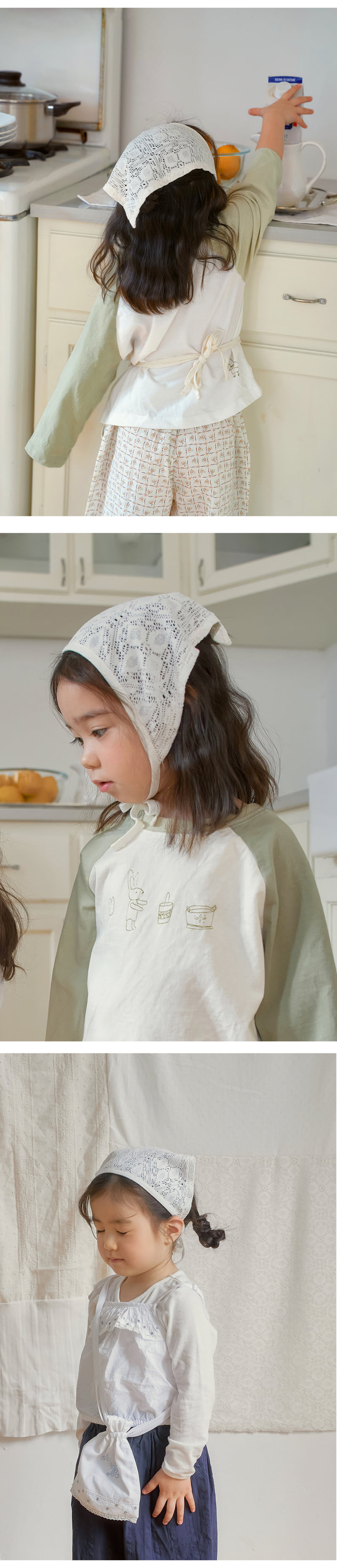 Amber - Korean Children Fashion - #Kfashion4kids - Crochet Headscarf - 3