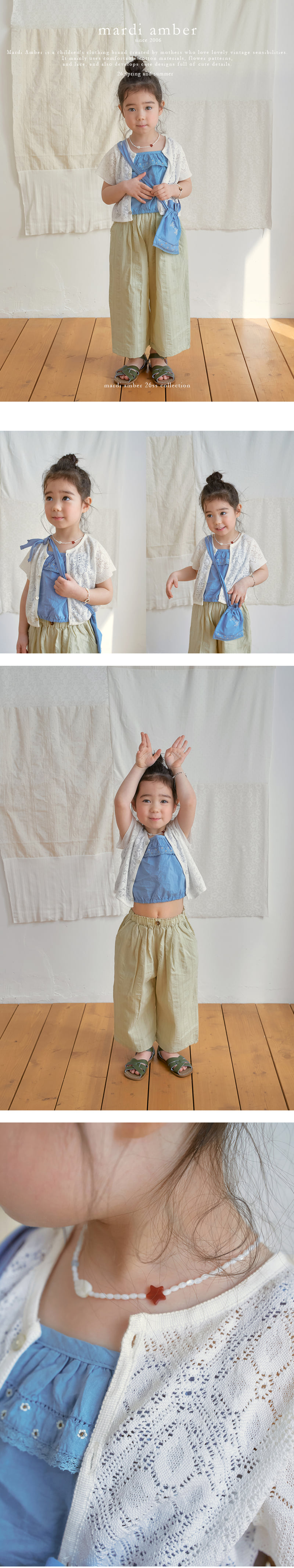 Amber - Korean Children Fashion - #Kfashion4kids - Crochet Semi-crop Cardigan - 2