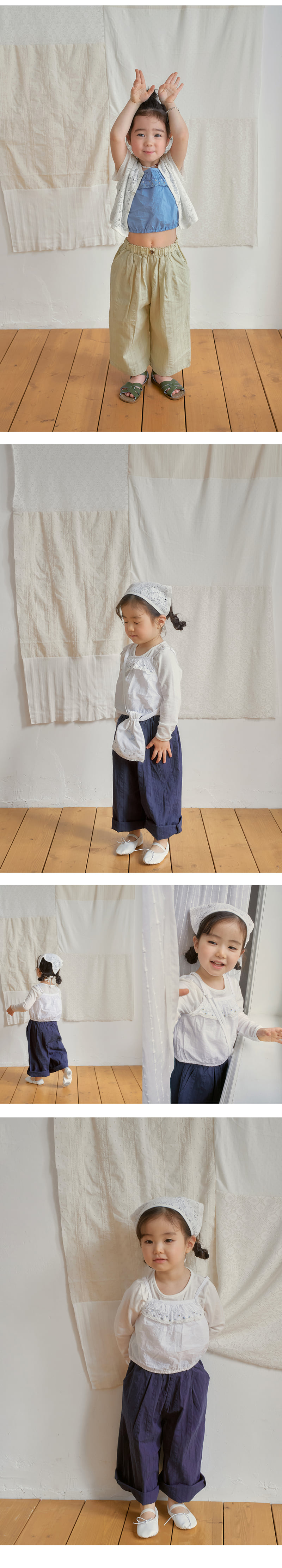 Amber - Korean Children Fashion - #childofig - Aple Sleeveless Blouse - 5
