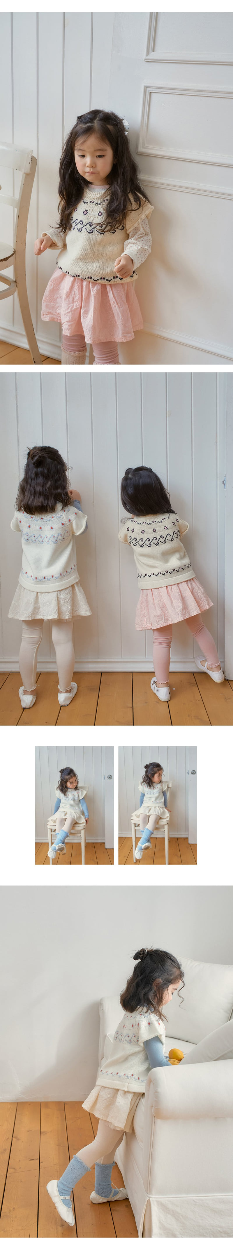 Amber - Korean Children Fashion - #discoveringself - Tier Skirt Leggings - 3