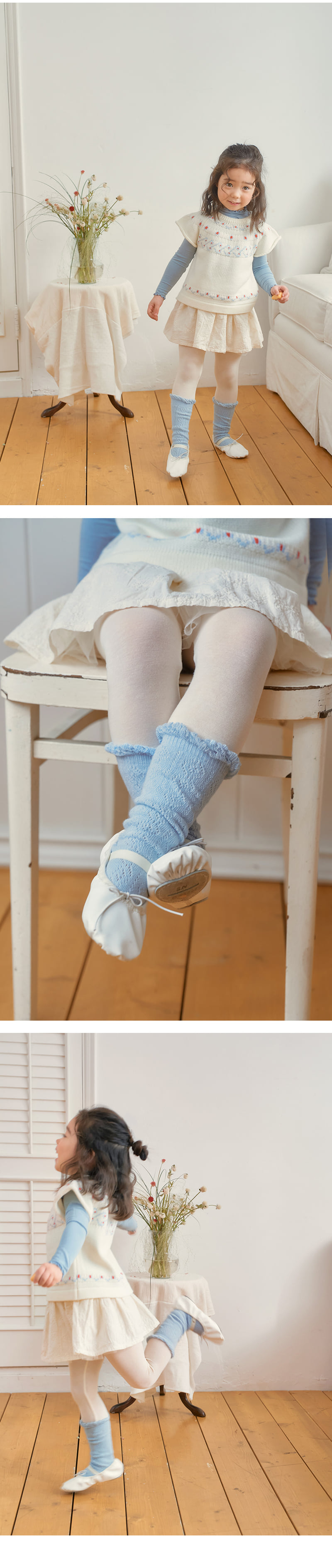 Amber - Korean Children Fashion - #discoveringself - Tier Skirt Leggings - 4