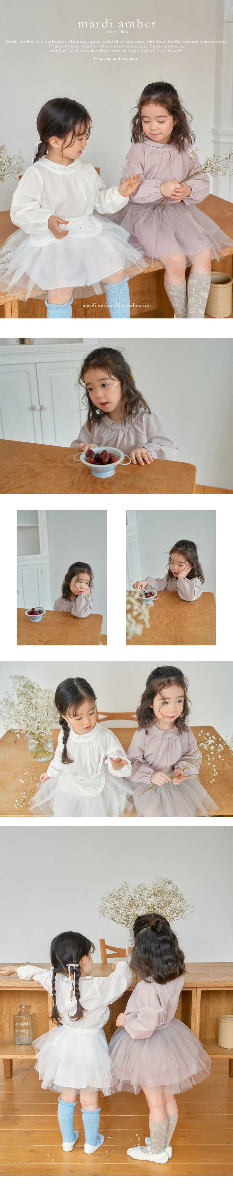 Amber - Korean Children Fashion - #kidsshorts - Melody Collar Blouse - 2