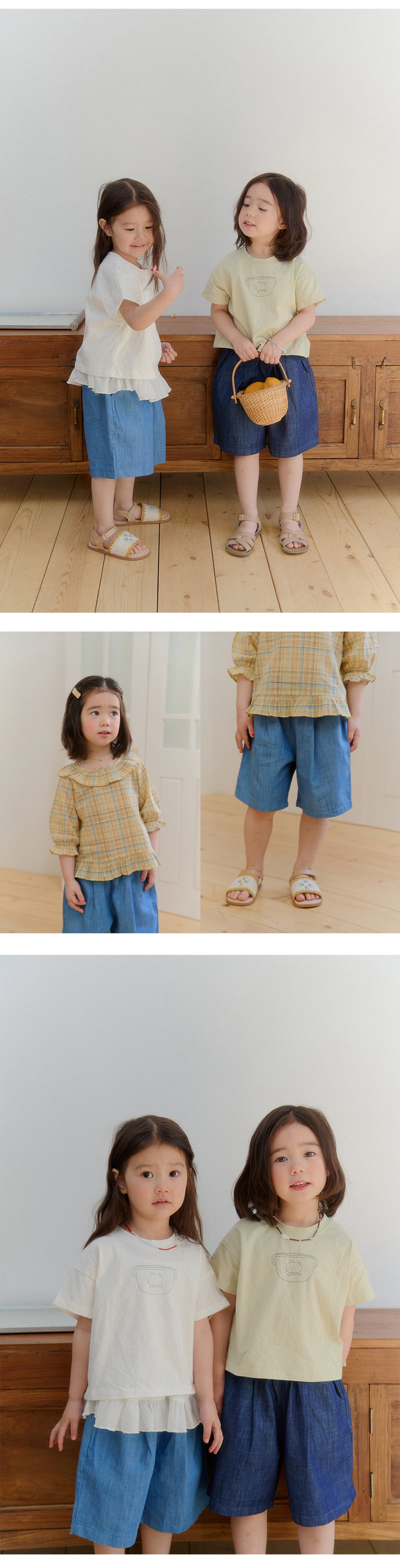 Amber - Korean Children Fashion - #kidsstore - Bermuda Denim Pants - 5
