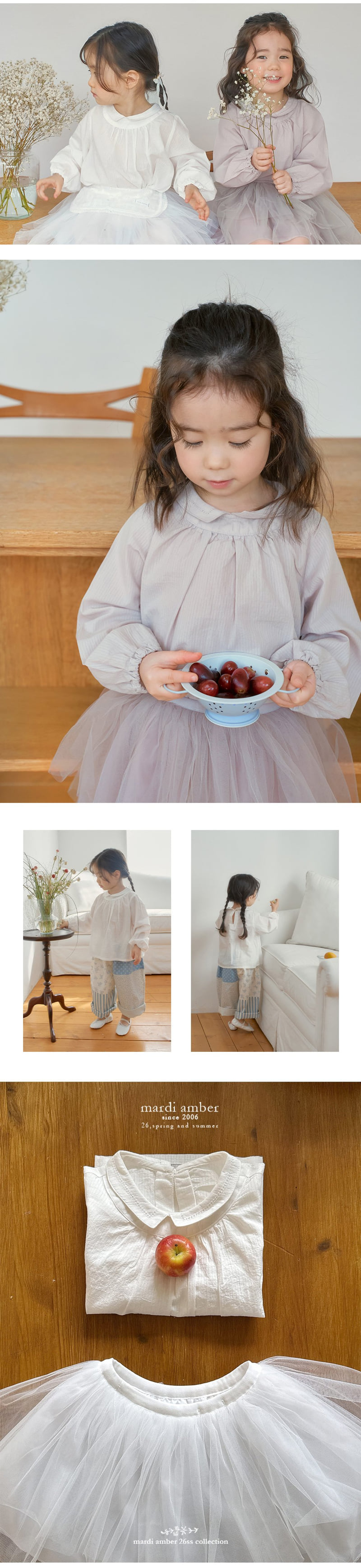 Amber - Korean Children Fashion - #kidsstore - Melody Collar Blouse - 4