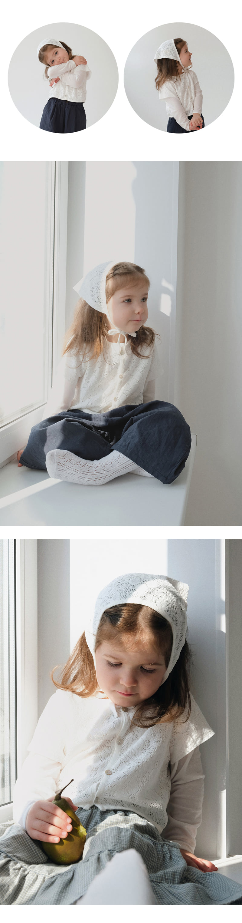 Amber - Korean Children Fashion - #magicofchildhood - Crochet Headscarf - 5