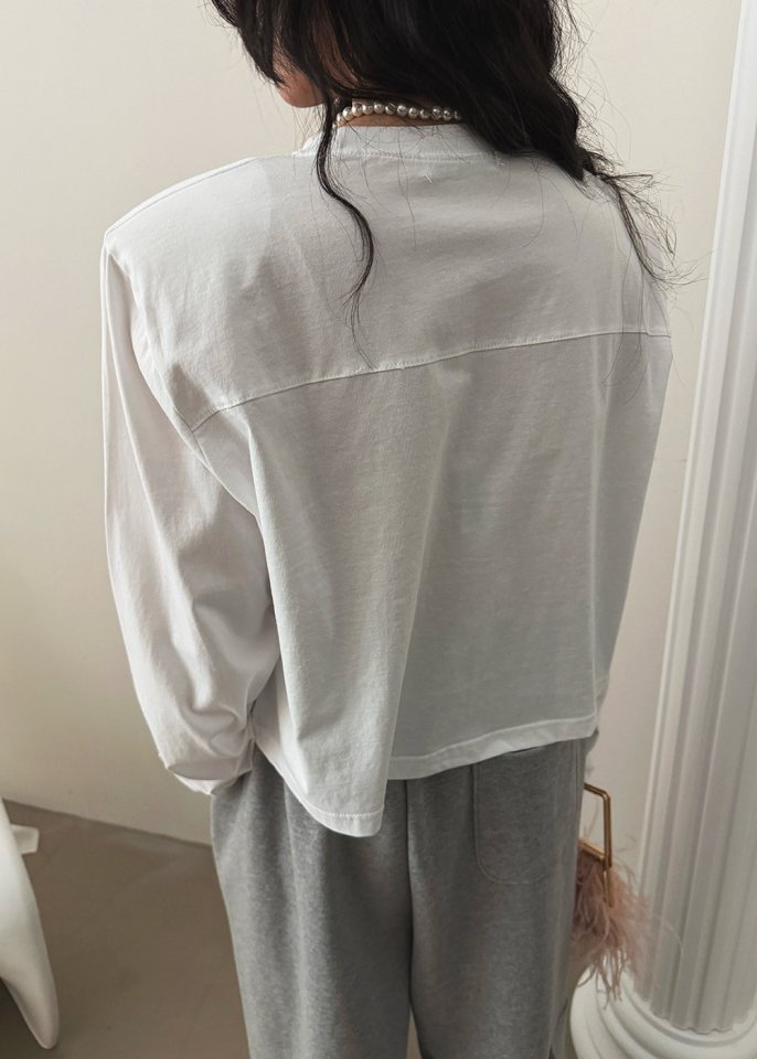 Amood - Korean Women Fashion - #pursuepretty - Vanilla Cropped Tee - 5