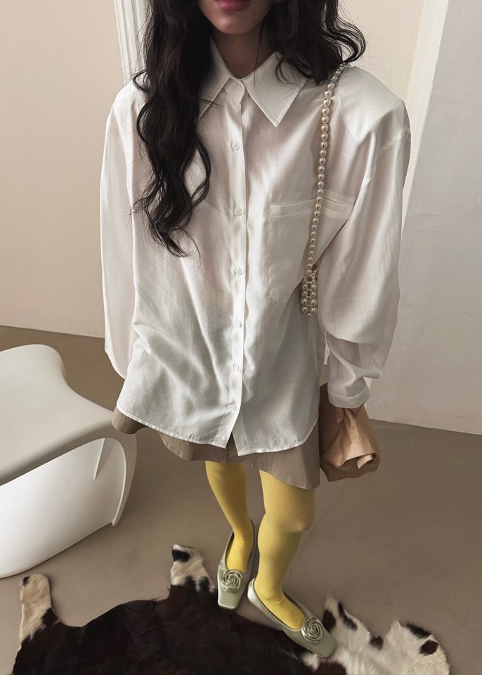 Amood - Korean Women Fashion - #restrostyle - Tencel Pocket Shirt - 5