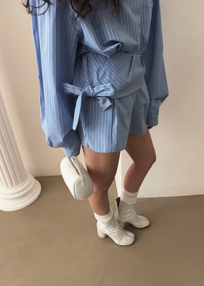 Amood - Korean Women Fashion - #thatsdarling - Fine Stripe Set - 7