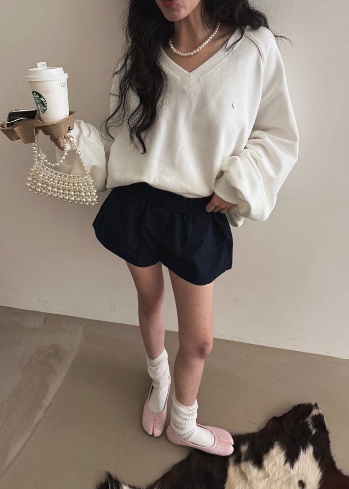 Amood - Korean Women Fashion - #thelittlethings - Double V Sweatshirt - 6