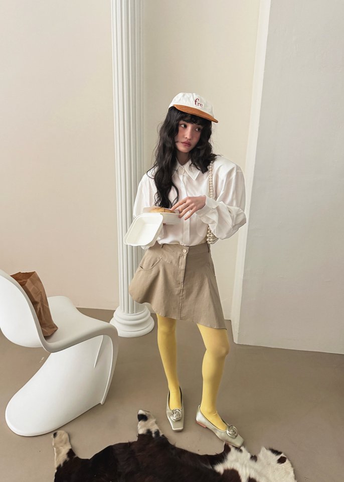 Amood - Korean Women Fashion - #vintageinspired - Tencel Pocket Shirt - 2