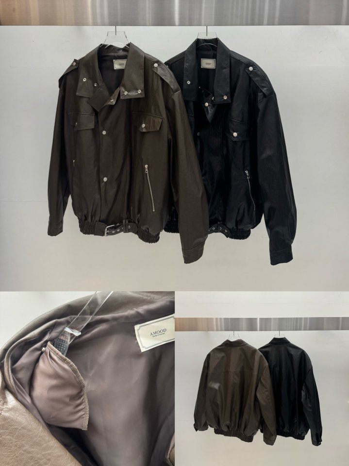 Amood - Korean Women Fashion - #womensfashion - Belted Rider Jacket - 11