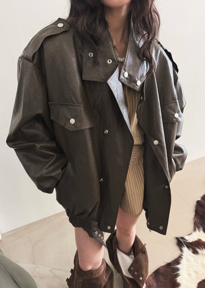 Amood - Korean Women Fashion - #womensfashion - Belted Rider Jacket - 7