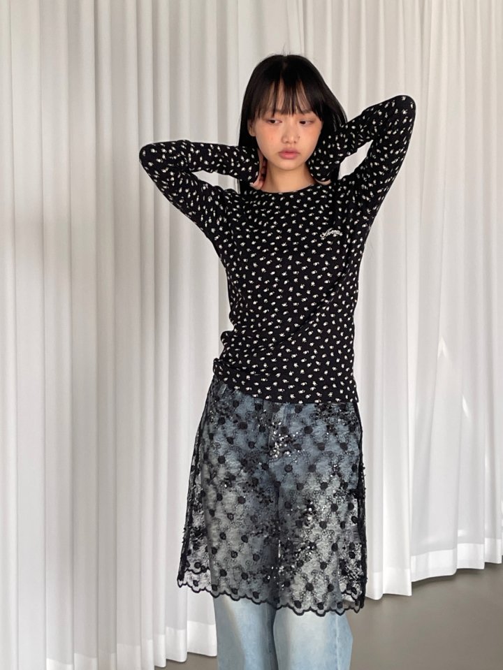 Another Avenue - Korean Women Fashion - #momslook - Lace Sequin Skirt - 11