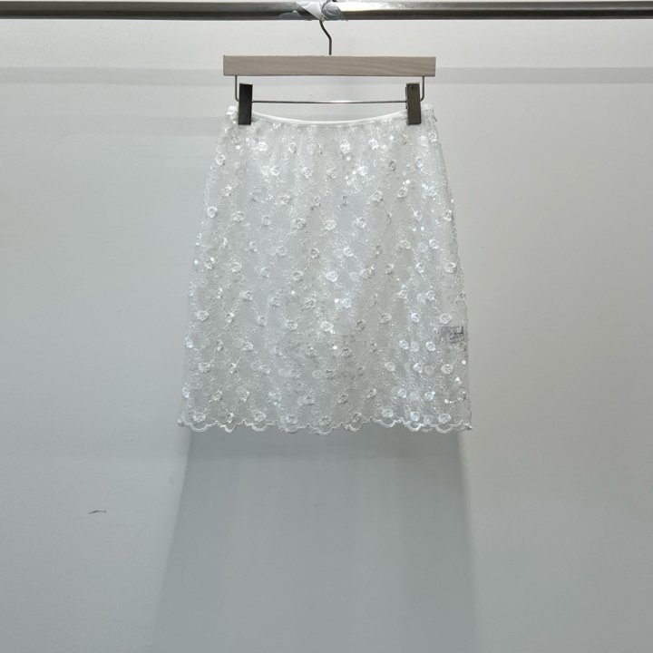 Another Avenue - Korean Women Fashion - #momslook - Lace Sequin Skirt - 3