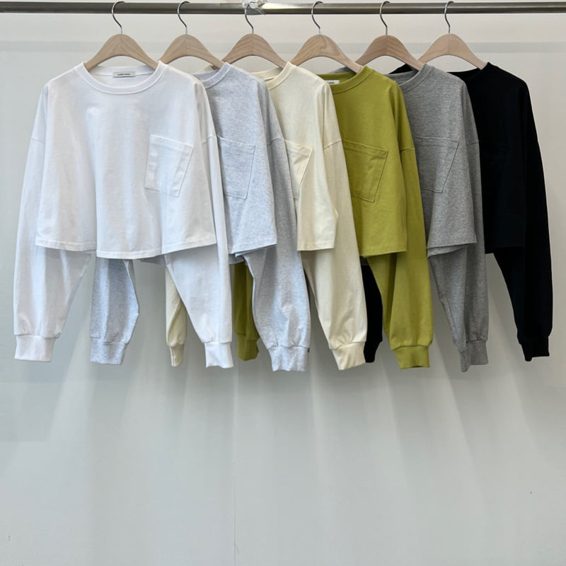 Another Avenue - Korean Women Fashion - #momslook - Nuters Boxy Crop Tee