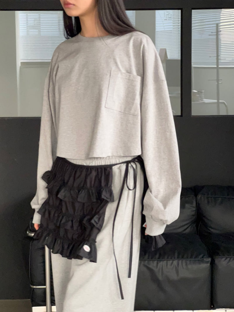 Another Avenue - Korean Women Fashion - #momslook - Nuters Boxy Crop Tee - 11