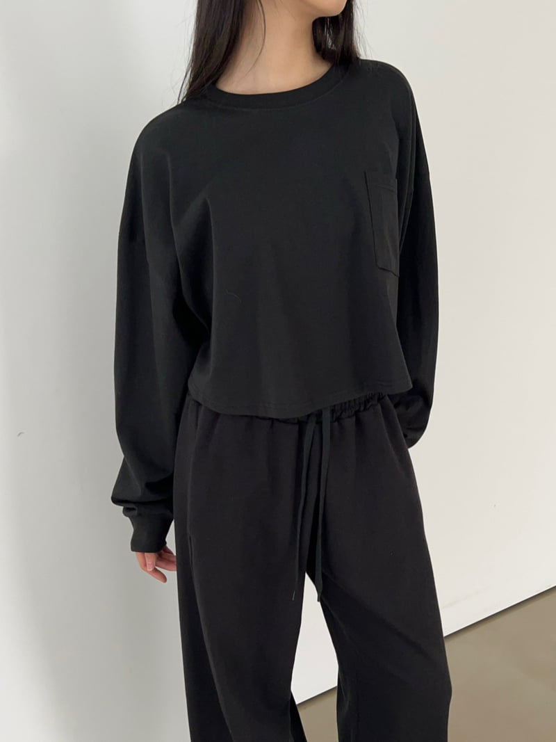 Another Avenue - Korean Women Fashion - #momslook - Nuters Boxy Crop Tee - 3