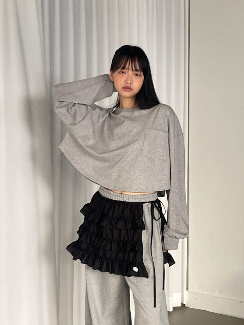 Another Avenue - Korean Women Fashion - #momslook - Nuters Boxy Crop Tee - 7