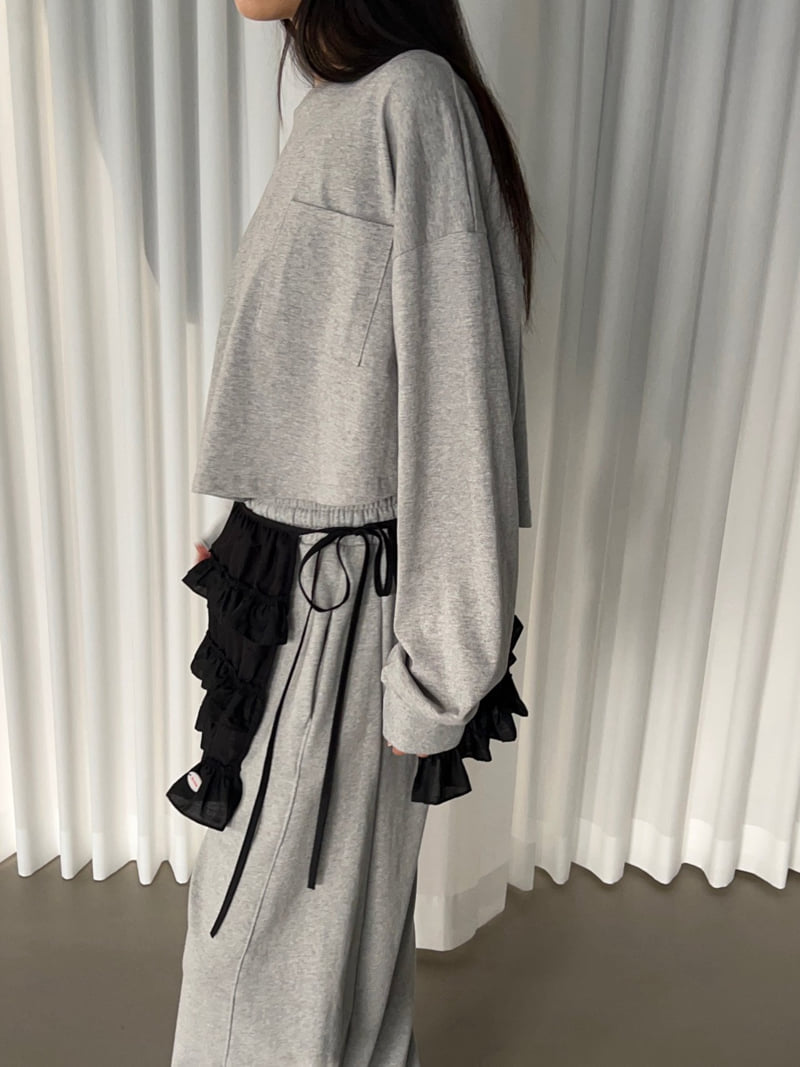 Another Avenue - Korean Women Fashion - #momslook - Nuters Boxy Crop Tee - 9