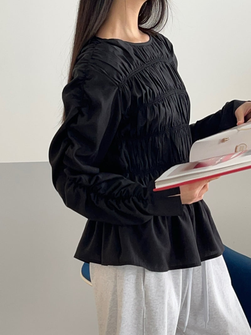 Another Avenue - Korean Women Fashion - #momslook - Fairy Shirring Blouse - 12