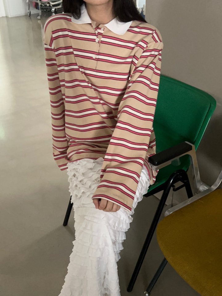 Another Avenue - Korean Women Fashion - #womensfashion - Donut Collar Tee - 7