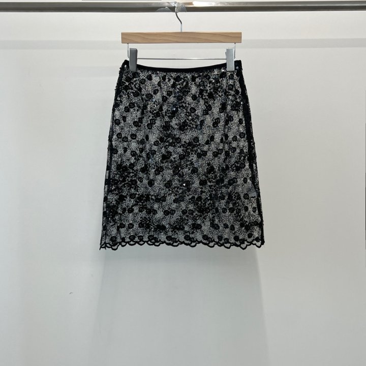 Another Avenue - Korean Women Fashion - #momslook - Lace Sequin Skirt - 4