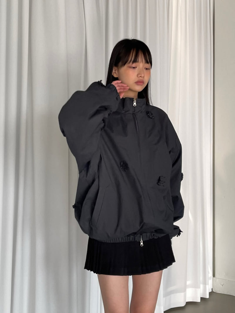 Another Avenue - Korean Women Fashion - #momslook - Motif Flower Jacket - 4