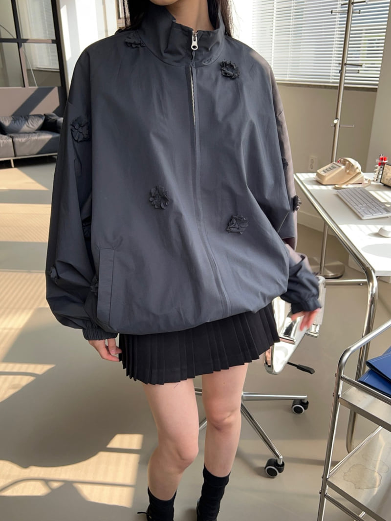 Another Avenue - Korean Women Fashion - #womensfashion - Motif Flower Jacket - 8