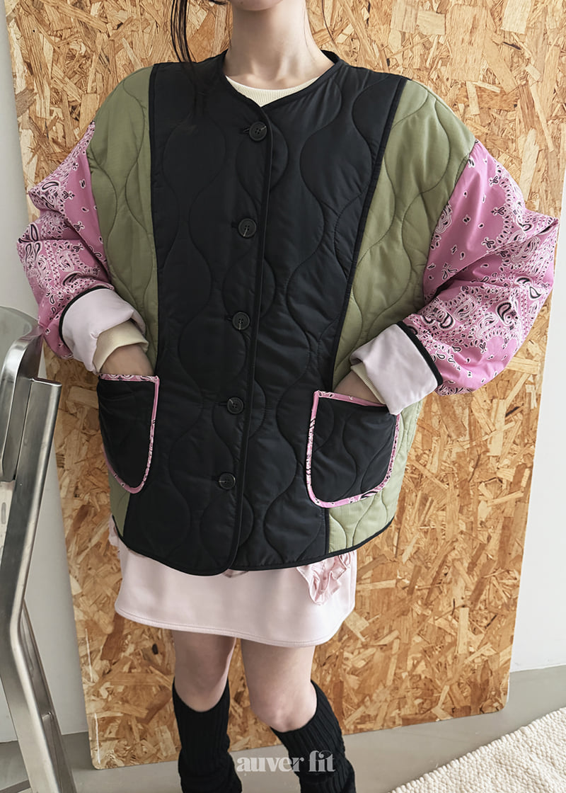 Auver_Fit - Korean Women Fashion - #momslook - Paisley Balloon Jumper