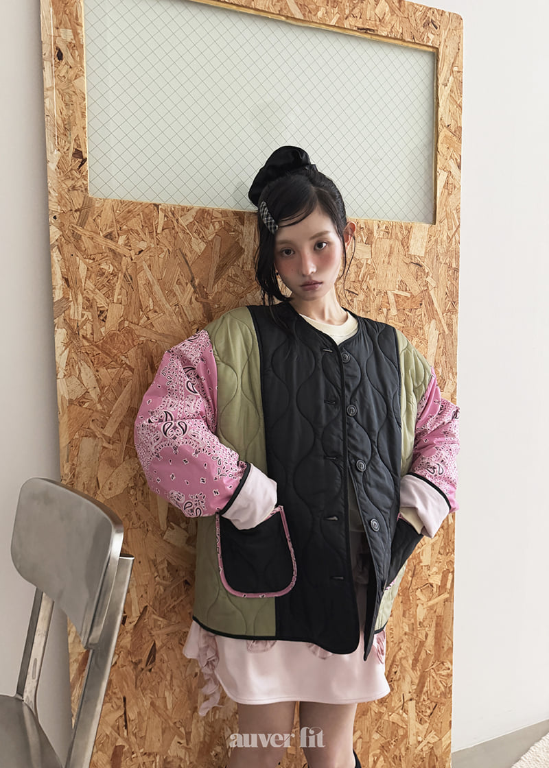 Auver_Fit - Korean Women Fashion - #momslook - Paisley Balloon Jumper - 2