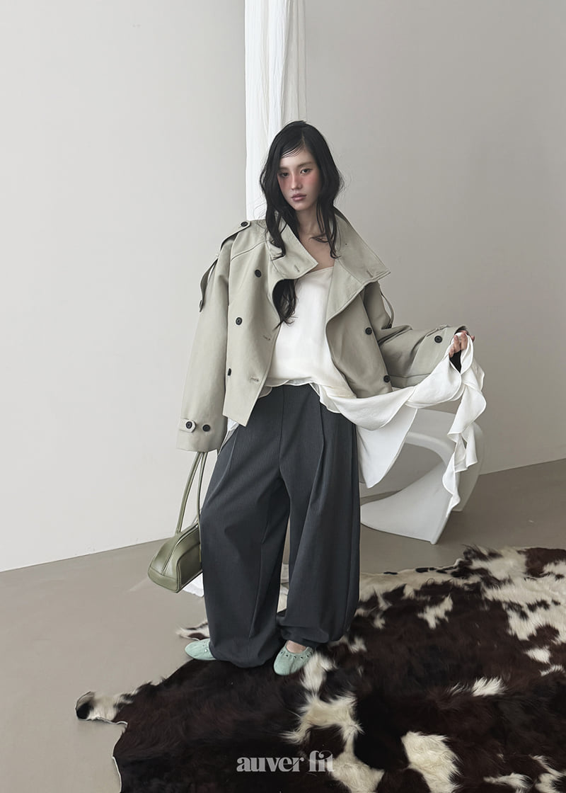Auver_Fit - Korean Women Fashion - #momslook - Shiny Blouson Jumper - 2