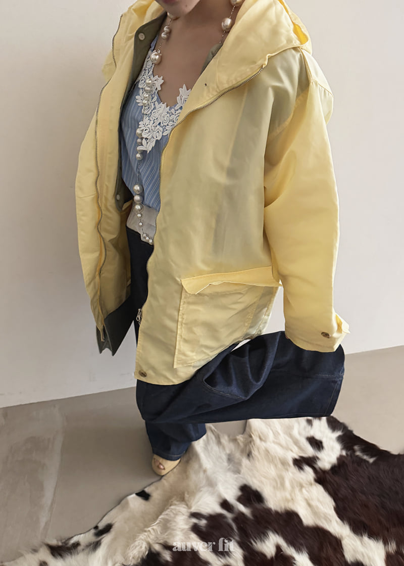 Auver_Fit - Korean Women Fashion - #momslook - Hooded Half Jacket Set - 12