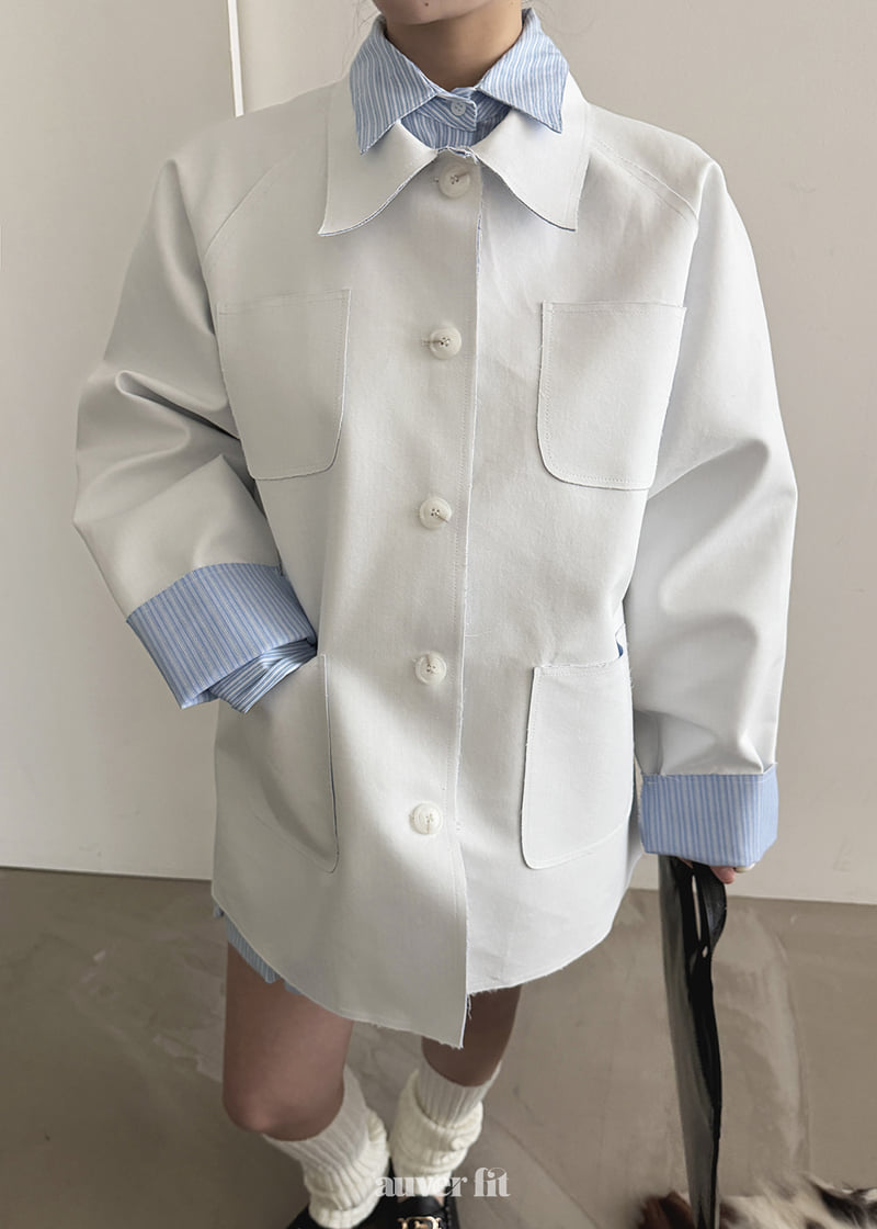 Auver_Fit - Korean Women Fashion - #momslook - Classic Bonded Jacket - 6