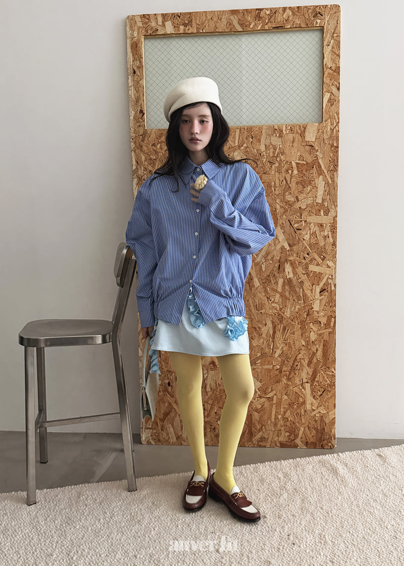 Auver_Fit - Korean Women Fashion - #momslook - Blouson Shirt - 3
