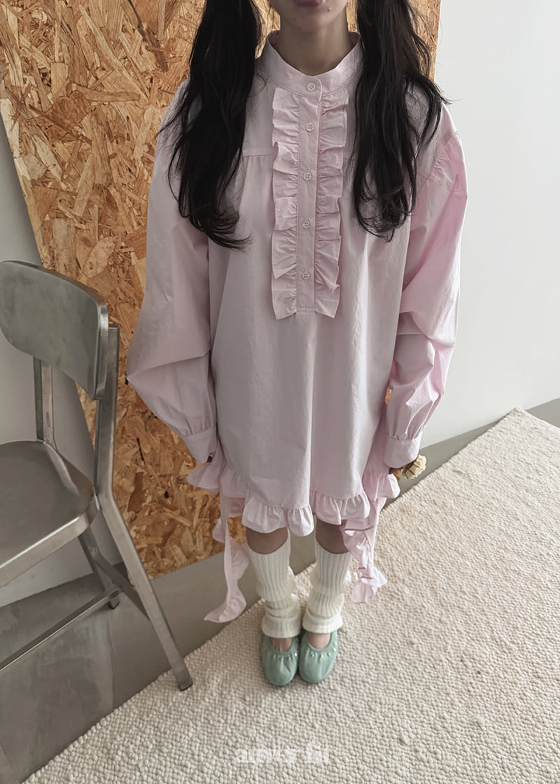 Auver_Fit - Korean Women Fashion - #momslook - Side Frill Blouse - 7