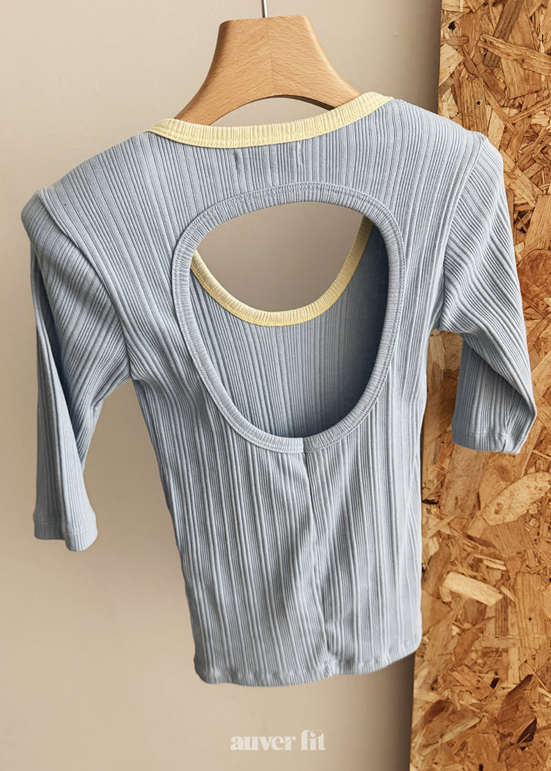 Auver_Fit - Korean Women Fashion - #momslook - Back Full Moon Tee - 10