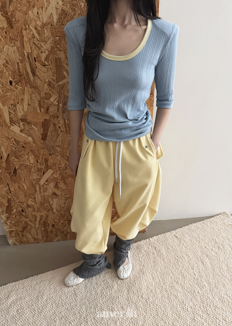 Auver_Fit - Korean Women Fashion - #momslook - Back Full Moon Tee - 6