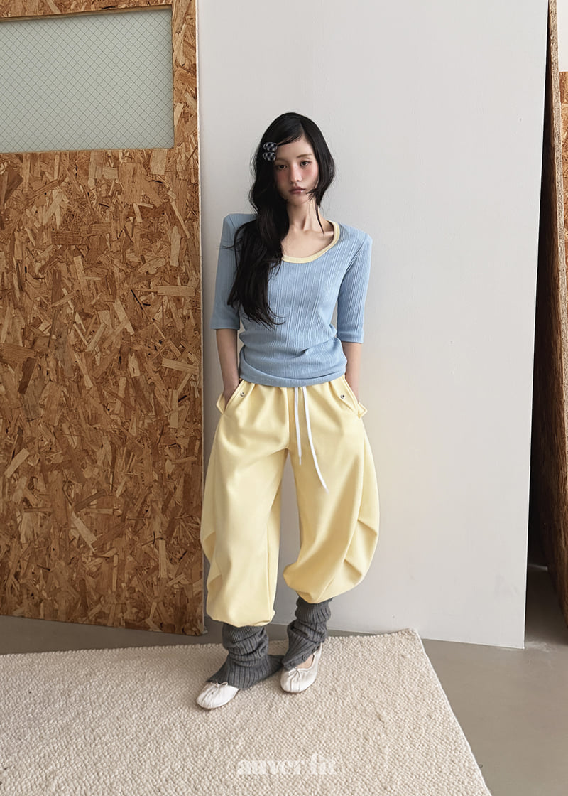 Auver_Fit - Korean Women Fashion - #momslook - Back Full Moon Tee - 8